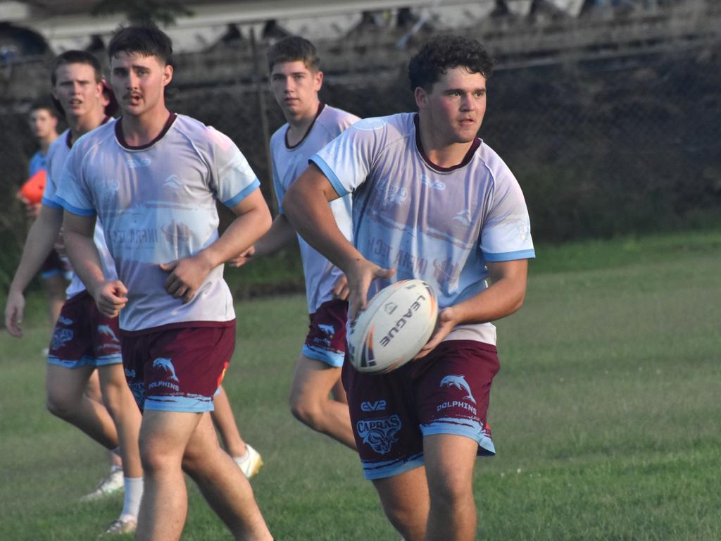 CQ Capras under-19 squad at a pre-season training session at Kettle Park, Rockhampton, on December 18, 2024.