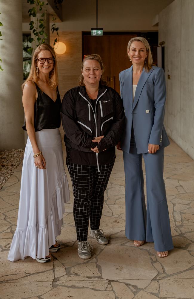 Susannah George, Leanne Kemp and Georgina Lewis at The Calile.