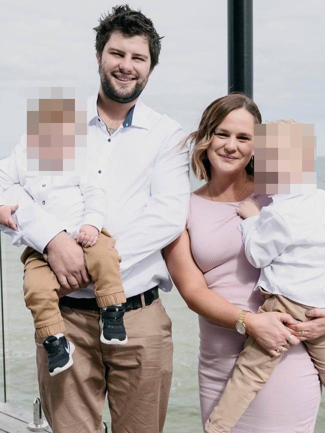 The Melbourne couple with their two children.