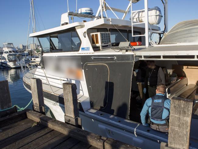 Police allege one bag was left on the boat.