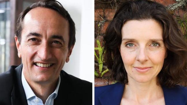 Dave Sharma and Allegra Spender are battling for the seat of Wentworth. Picture: Renee Nowytarger