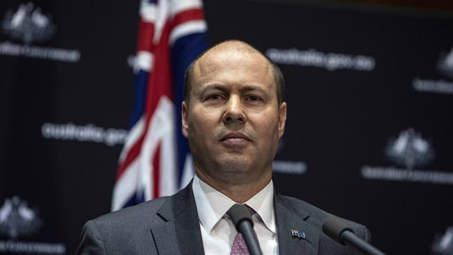 Treasurer Josh Frydenberg on Friday at Parliament House in Canberra. Picture: NCA NewsWire / Gary Ramage