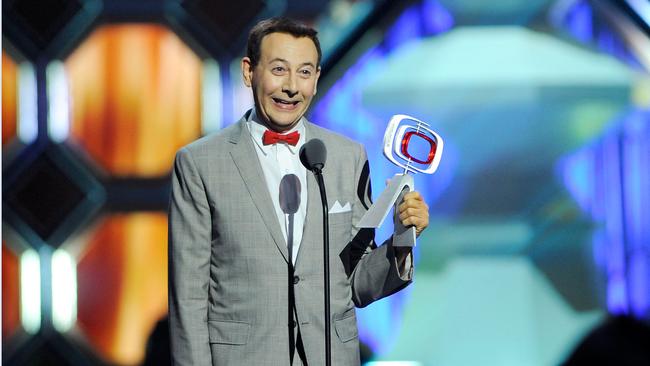 Paul Reubens (Pee-wee Herman) on stage at the 10th Annual TV Land Awards in New York City in 2012. Picture: Getty Images/AFP