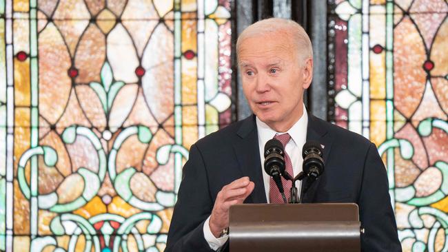 Joe Biden during a campaign event in Charleston, South Carolina, on Monday Picture: Getty Images