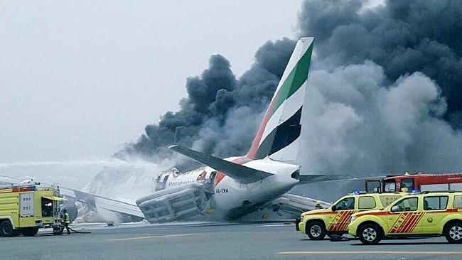 All 275 passengers on-board Emirates flight EK521 from Trivandrum to Dubai evacuated safely. Plane on fire. Picture Twitter