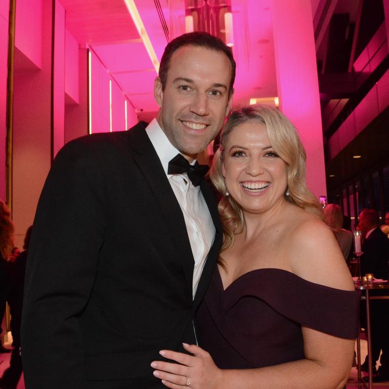 Nick van der Werff and Morgan Meredith at the grand opening of The Langham Gold Coast, Surfers Paradise. Pic: Regina King