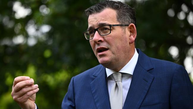 Similar language used in the five messages tested by QDOS was often deployed by Victorian Premier Daniel Andrews before and after the survey was conducted. Picture: AAP