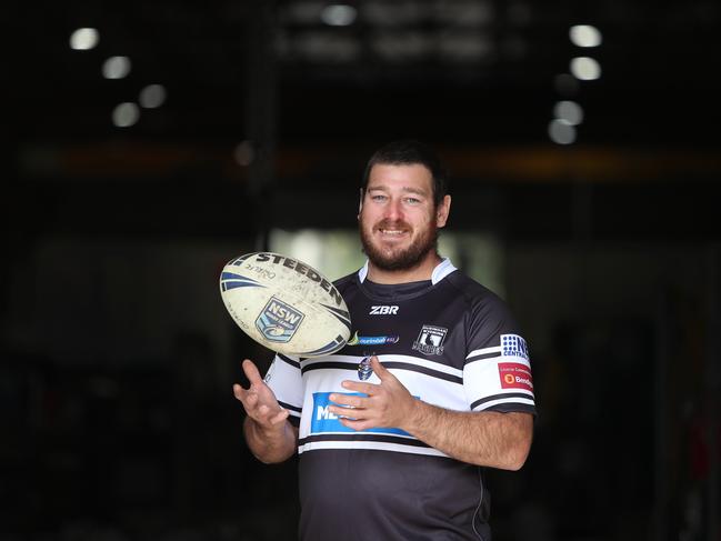 Brent Radburn who will be playing his 500th game for the Ourimbah Wyoming Magpies rugby league cub on Saturday. Pic Sue Graham