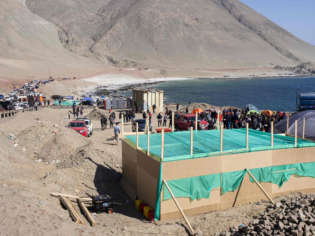 Workers at the world's largest copper mine in Chile were on strike after pay talks fell apart. Picture: AFP