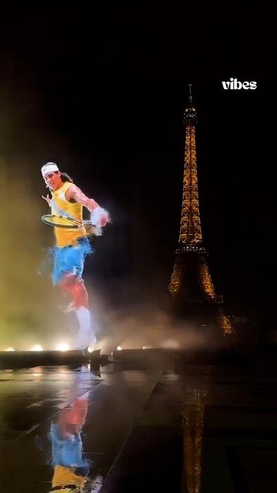 Nike honours Rafael Nadal with spectacular projection in front of the Eiffel Tower