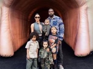 Kanye West and Kim Kardashian share four children together. Picture: Supplied