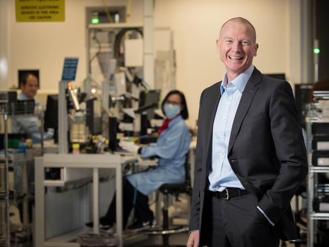 17-08-17 - Cochlear CEO Dig Howitt at Cochlear facility in Macquarie Park. This is his first first annual results since taking the top job. Ryan Osland/ The Australian.