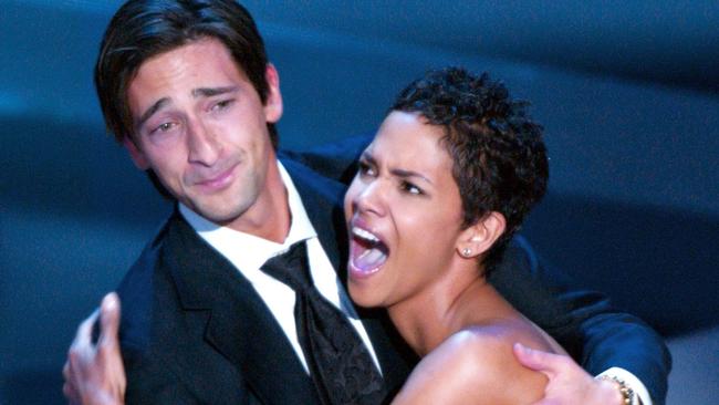 Adrien Brody and Halle Berry are both victims of the post-Oscars curse. Picture: AP