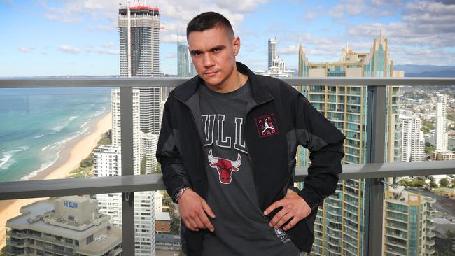 Australian boxing superstar Tim Tszyu. Picture: Glenn Hampson