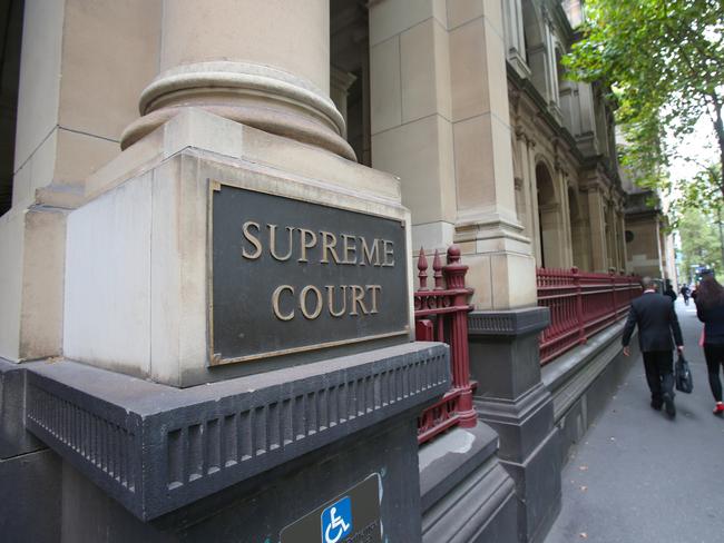 The Muslim wife of a man on trial on terrorism charges has been given use of a private viewing room at the Victorian Supreme Court. Picture: David Crosling