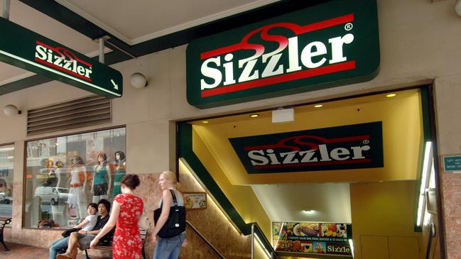 The entrance to a Sizzler restaurant in Brisbane's CBD in 2006. Photo: Dave Hunt