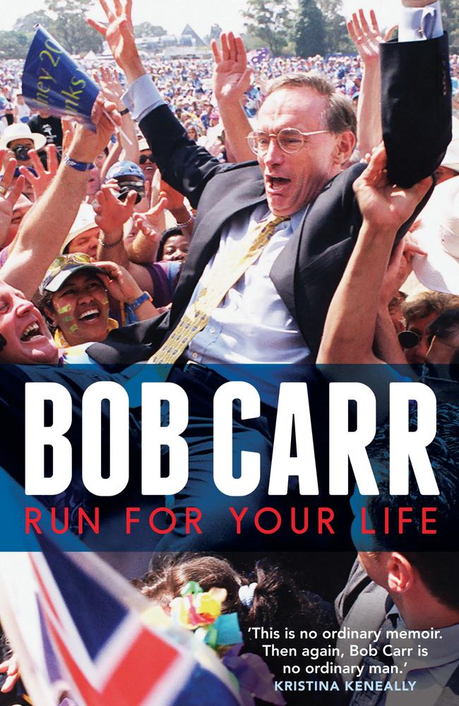 The cover of Bob Carr’s Run For Your Life.