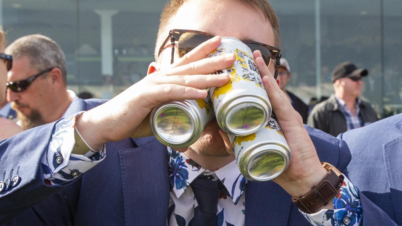 Racegoers enjoy the atmosphere after the 2019 Melbourne Cup Day at Flemington Racecourse. Picture: Jenny Evans/Getty Images