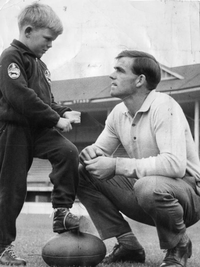 Neil Kerley with his son Donald.