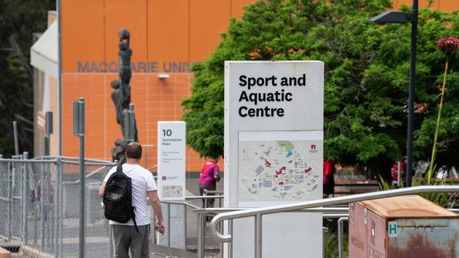 The Aquatic Centre at Macquarie University which has temporarily closed. Picture: NCA NewsWire / James Gourley