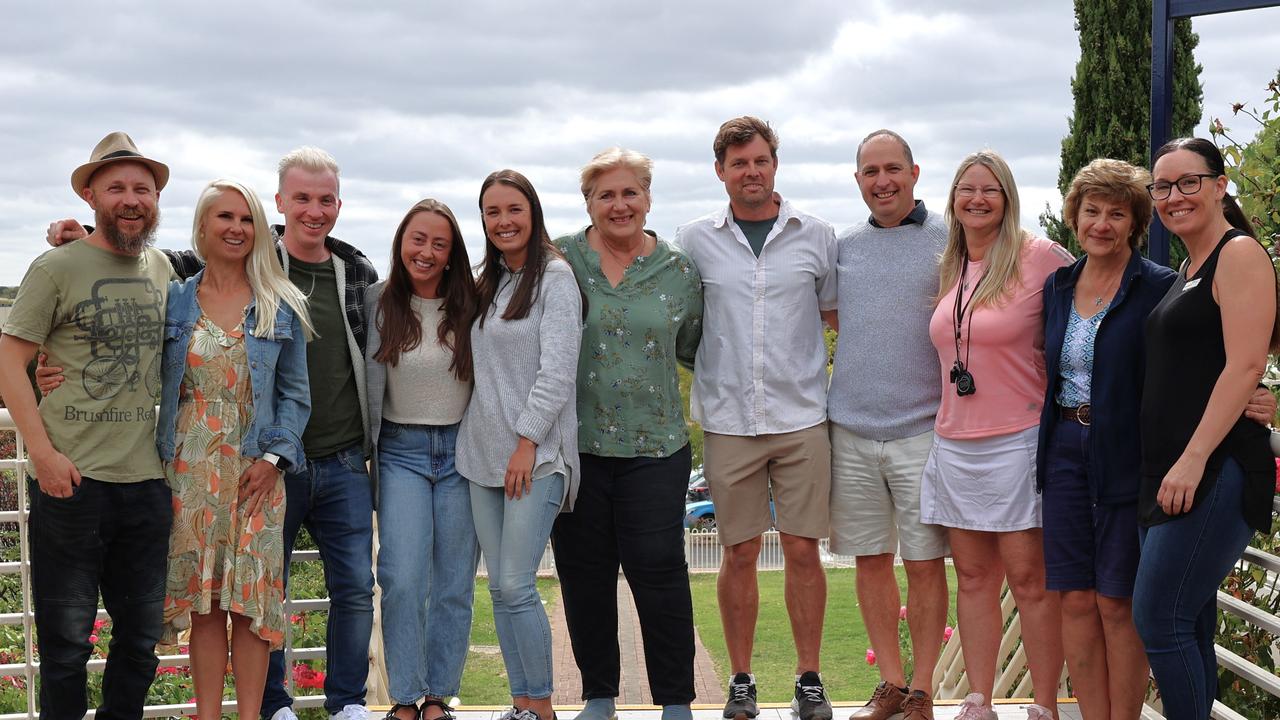 Tatachilla Lutheran College teachers with some of the nominees, from left, Trent Heaft, Seona Anderson, Richard Rowe, Minka Hackett, Emily Mikulcic, Alison Thacker, Scott Wendelborn, Darren Vile, Fiona Gore, Helen Dorling and Lindee Hopkins.