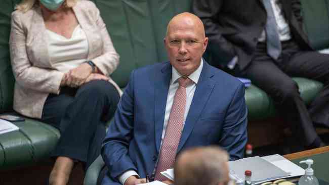 Peter Dutton and Anthony Albanese during Question Time in Parliament House in Canberra. Picture: NCA NewsWire / Gary Ramage