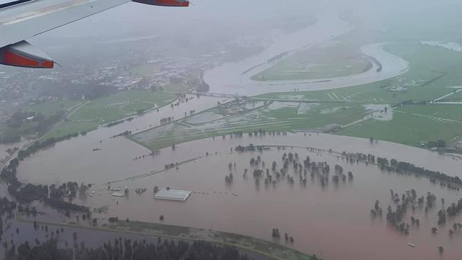 Raymond Terrace from above. Picture: Facebook/Dan Tillitzki.