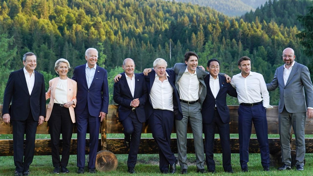 Leaders of the G7 group of nations are officially coming together under the motto: "progress towards an equitable world". Picture: Stefan Rousseau /Getty Images