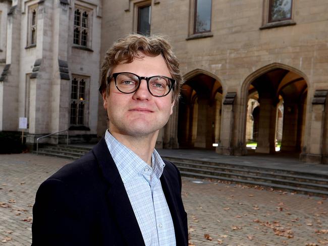 05/06/2017 Gwilym Croucher at Melbourne University. He's written a major report seeking the views of 117 sector leaders in higher education.Picture: David Geraghty / The Australian.