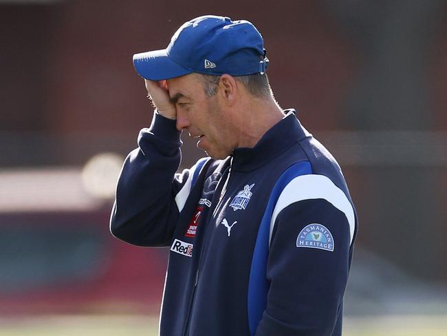 Alastair Clarkson’s rebuild at the Roos goes on. Picture: Daniel Pockett/Getty Images