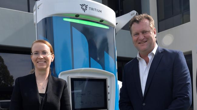 Tritium CEO Jane Hunter and head of corporate development David Toomey.