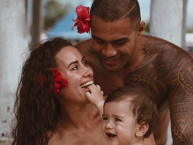 Taylor Winterstein, wife of Manly Sea Eagles player Frank Winterstein, runs an anti-vax blog. Picture: Instagram