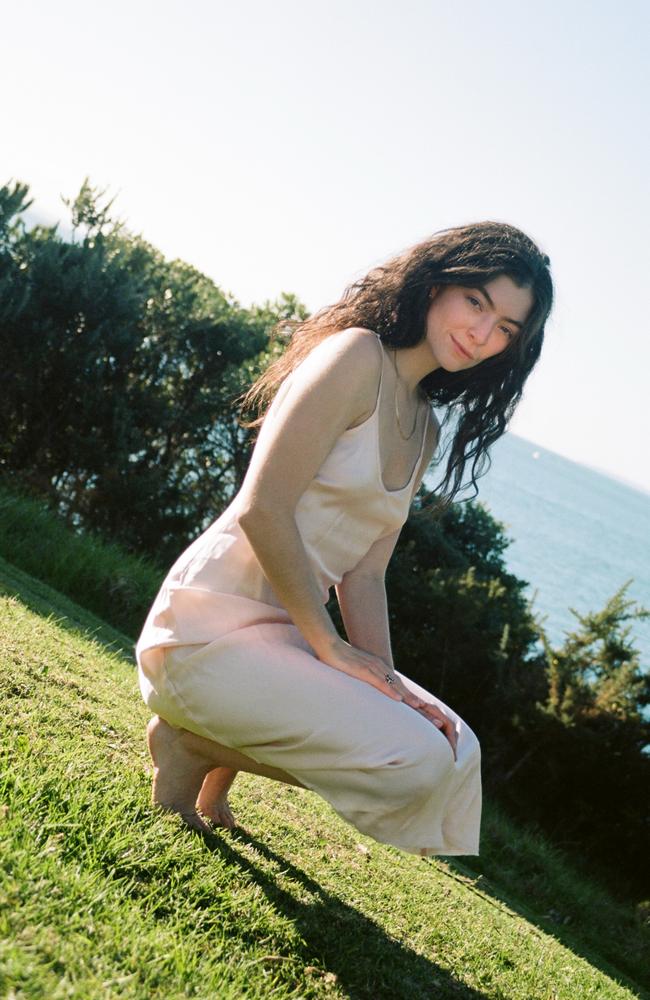 Lorde’s signature brunette hair. Picture: Supplied/Frontier Touring