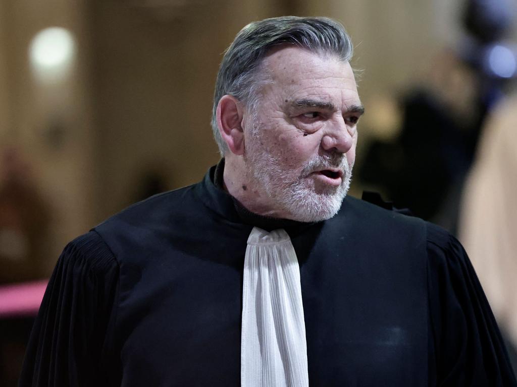 Frank Berton, French lawyer for defendant Brahim Chnina arrives at the Paris Special Assize Court. Picture: Stephane de Sakutin / AFP