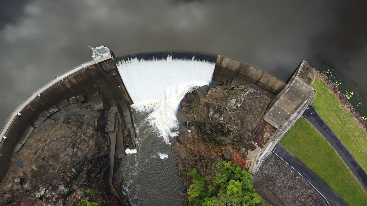 Drone footage of Wappa Dam after the rain on the Sunshine Coast