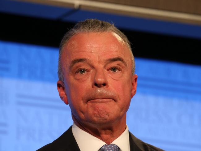 Dr Brendan Nelson addressed the same-sex marriage debate when he spoke at the National Press Club in Canberra. Picture Gary Ramage