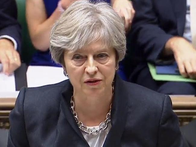 Britain's Prime Minister Theresa May said Brexit will happen in 2019. Picture: AFP Photo/PRU