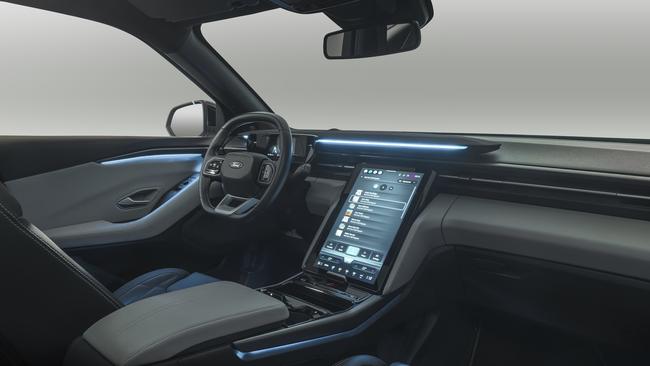 Interior of the Ford Explorer electric