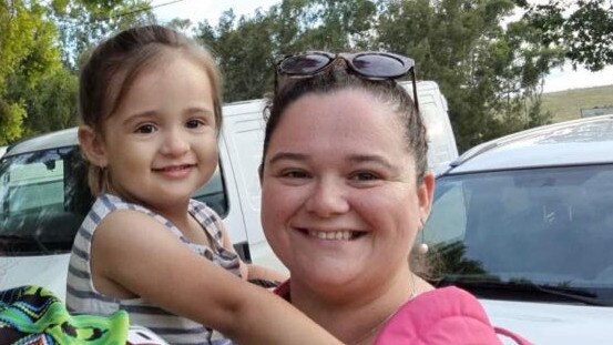 Simone Kuyck and her daughter Gracie. Simone and her partner, Mark Patridge, intended to use the rings on their wedding day.