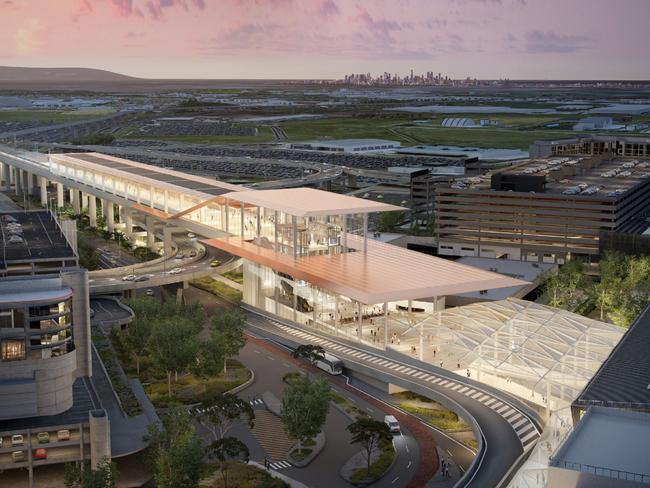 What the Melbourne airport station could look like.