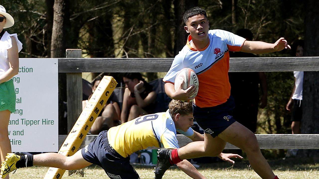 Luke Niulala at the U15s NSW trials. Picture: John Appleyard