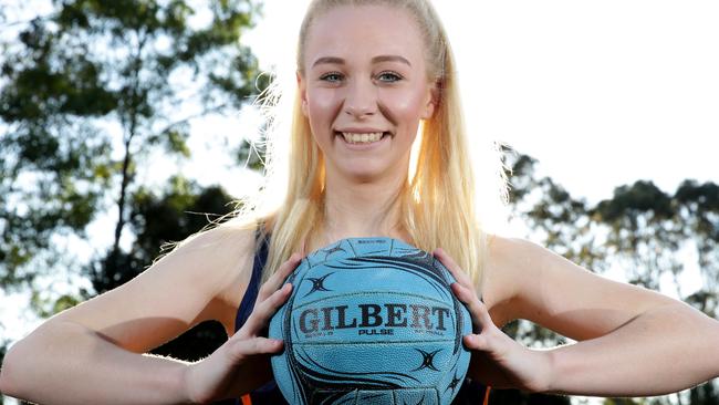 Tayla Fraser is a member of the Australian U-17 netball team. Pictures: Peter Kelly