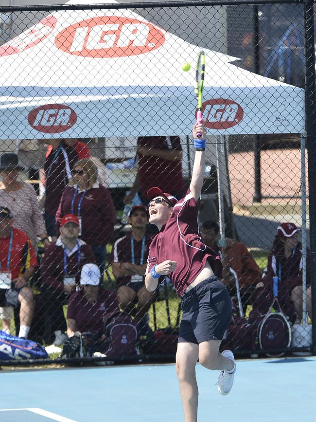 Alex Baker playing during the recent tournament. Image courtesy Special Olympics.