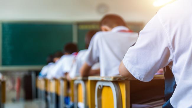 Rear view of middle school students studying in classroom  Picture: istock