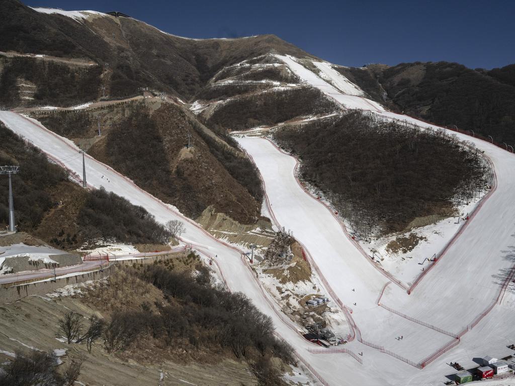 China's National Alpine Ski Center, where alpine events for the Winter Olympics will be held, pictured on February 5, 2021. Picture: Kevin Frayer/Getty Images.