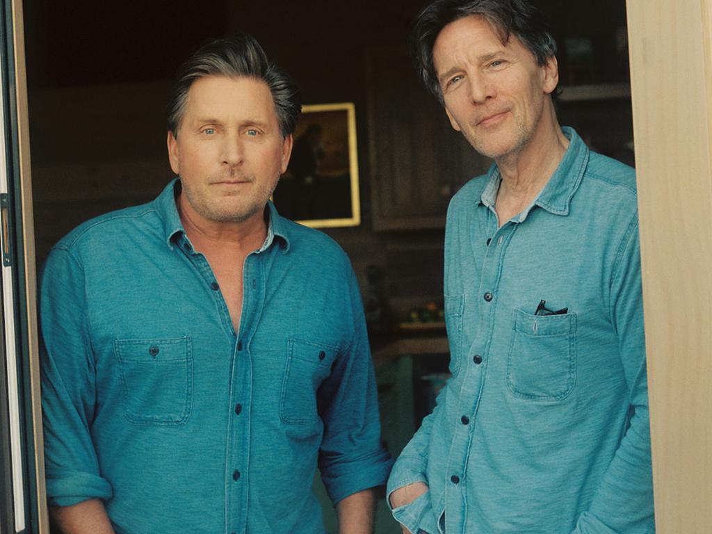 Emilio Estevez and Andrew McCarthy in Scene from the Brat Pack documentary Brats on Disney+