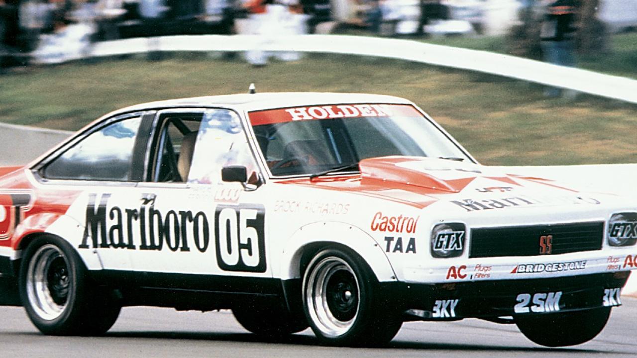 Peter Brock in his Holden Torana winning the 1979 Bathurst 1000 race at Mount Panorama. Picture: Advertiser Library