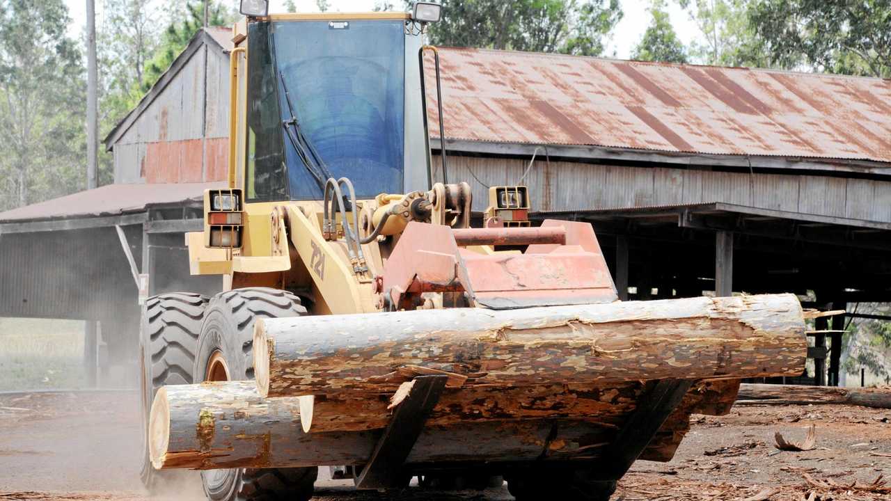 SLOW DEMISE: Gympie sawmiller Graeme Robertson says the region's timber industry is being slowly strangled by ever-growing regulations and limited supply. Picture: Valerie Horton