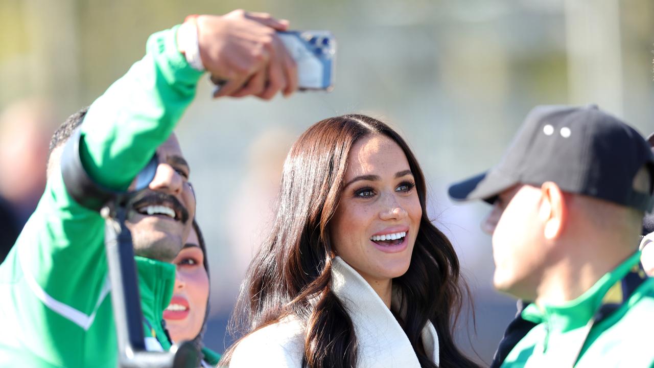 The Duchess of Sussex mingles with athletes at the Invictus Games. Picture: Chris Jackson/Getty Images for the Invictus Games Foundation