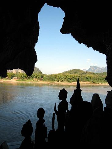 A cave temple on the Mekong. Picture: Supplied